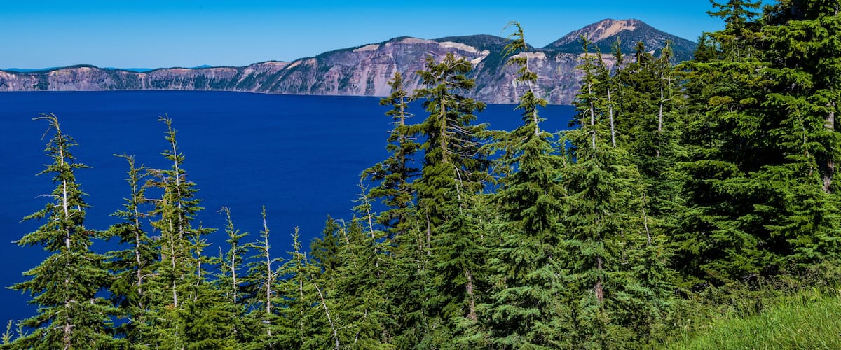 Eagle Cove from the Visitors Center in Crater Lake National Park
