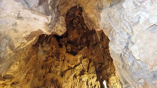 The Lake Shasta Caverns are a network of caves located near the McCloud arm of Shasta Lake in California