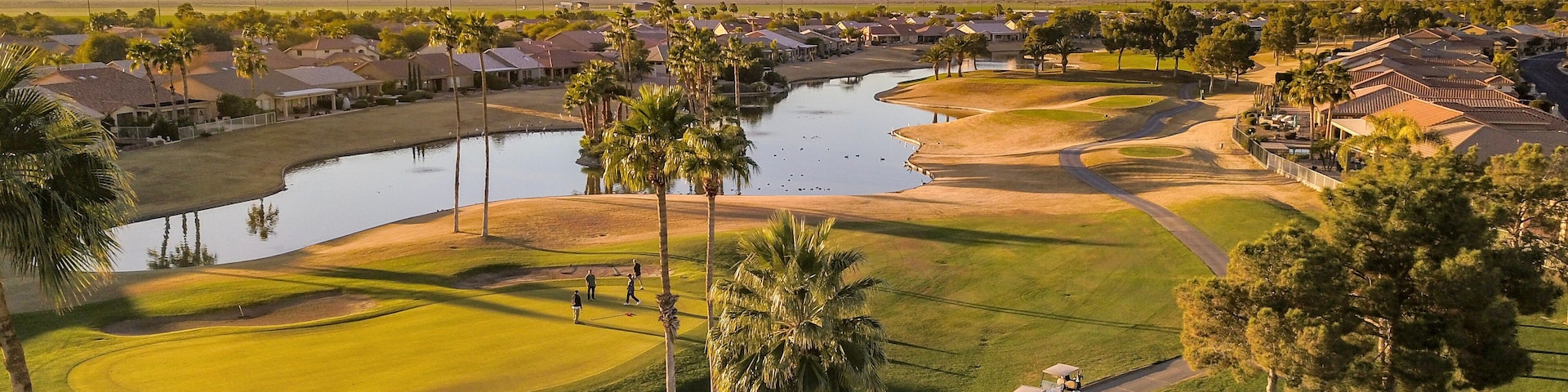 Sunset over Golf Course Sun Lakes Arizona