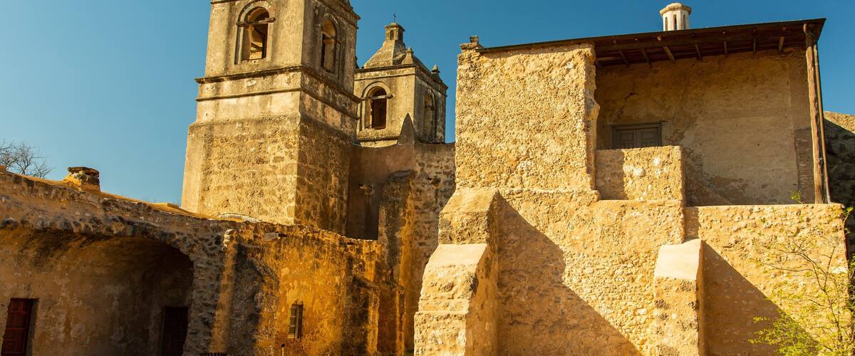 Mission Concepción featuring heritage architecture