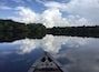 Beautiful reflection of the sky while canoeing at Buescher State Park, Texas #blue