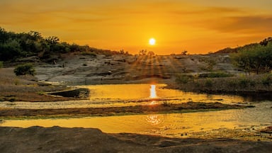 Another photo at Pedernales Falls State Park just as the sun went down! #Sunset #Texas #Nikon #D3400