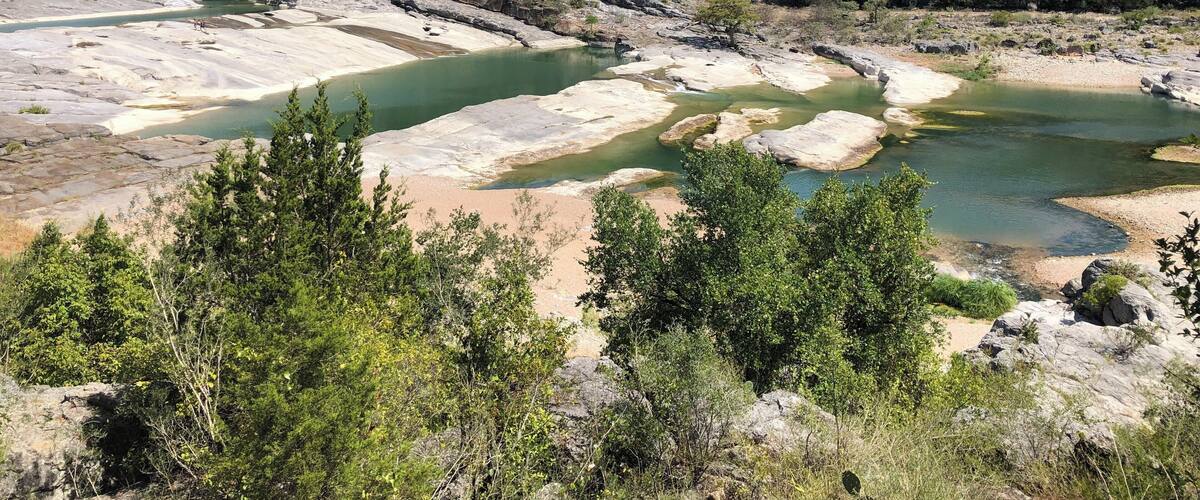Overlooking the Pedernales Falls.