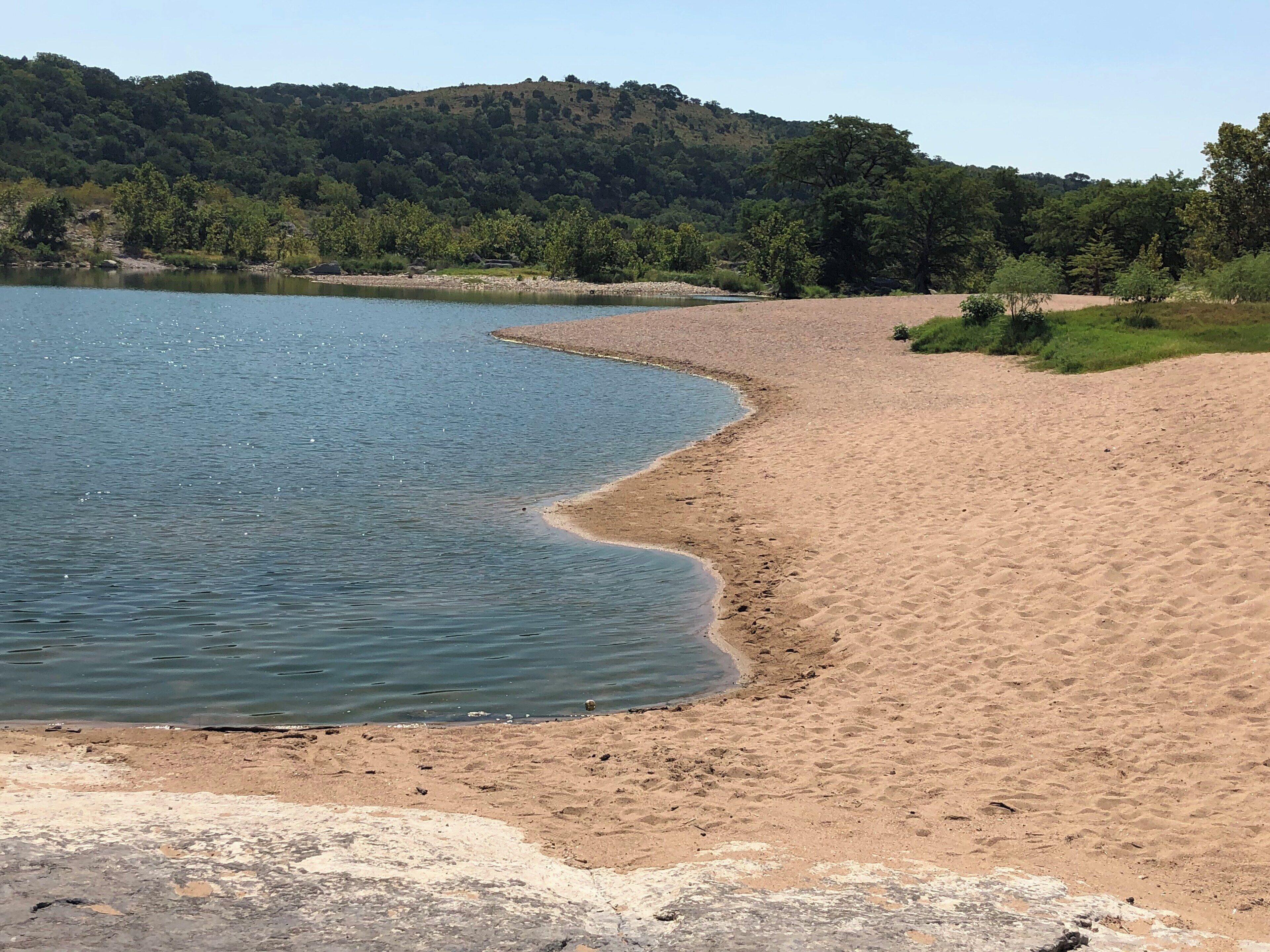 Beautiful sandy beach in the heart of Texas.