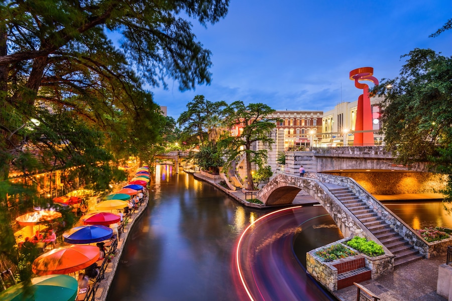 San Antonio, Texas, USA cityscape at the River Walk