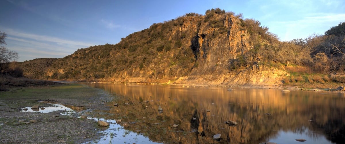 A lovely sunset view from the Colorado Bend State Park in Bend, Texas (about 30 miles from Lampasas).
A great park with scenic views, hike and bike trails and camping sites. A great day or weekend trip!