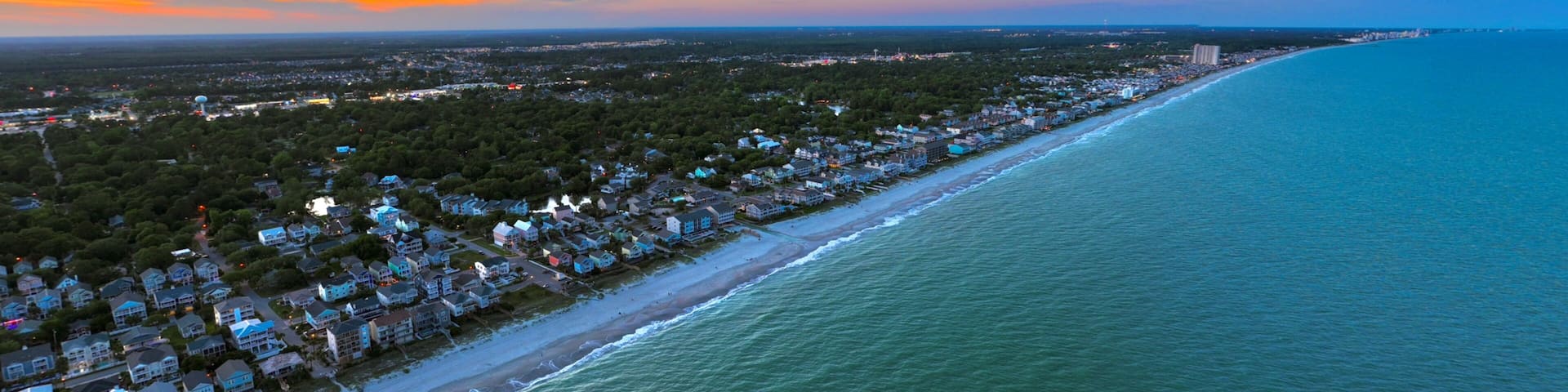 Aerial view of Surfside beach