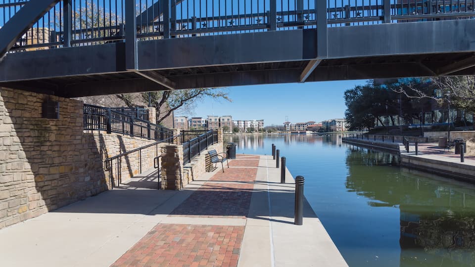 Mandalay Canal Walk in Las Colinas, Irving, Texas