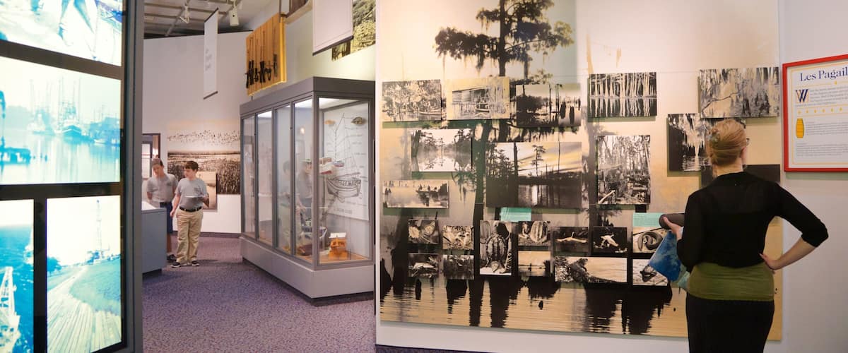 Acadian Cultural Center which includes interior views as well as an individual femail