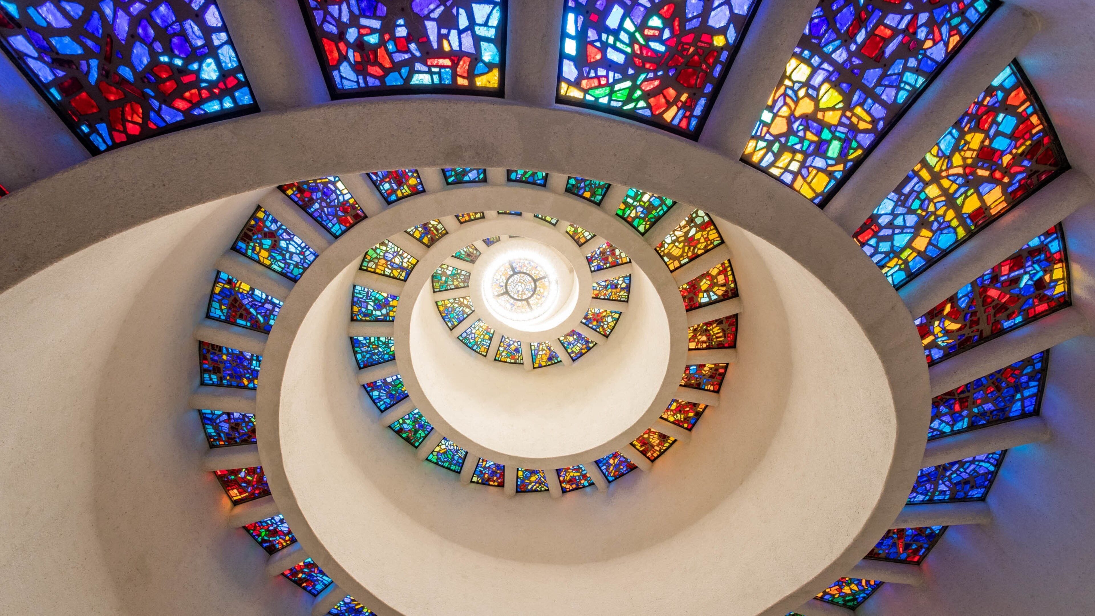 Thanks-Giving Square showing interior views