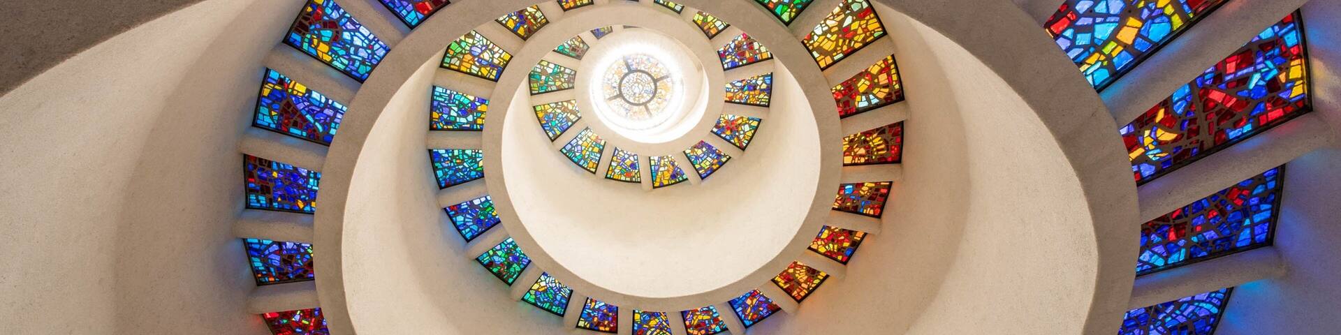 Thanks-Giving Square showing interior views