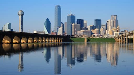 Dallas Trinity River in Flood, Dallas, Texas, USA