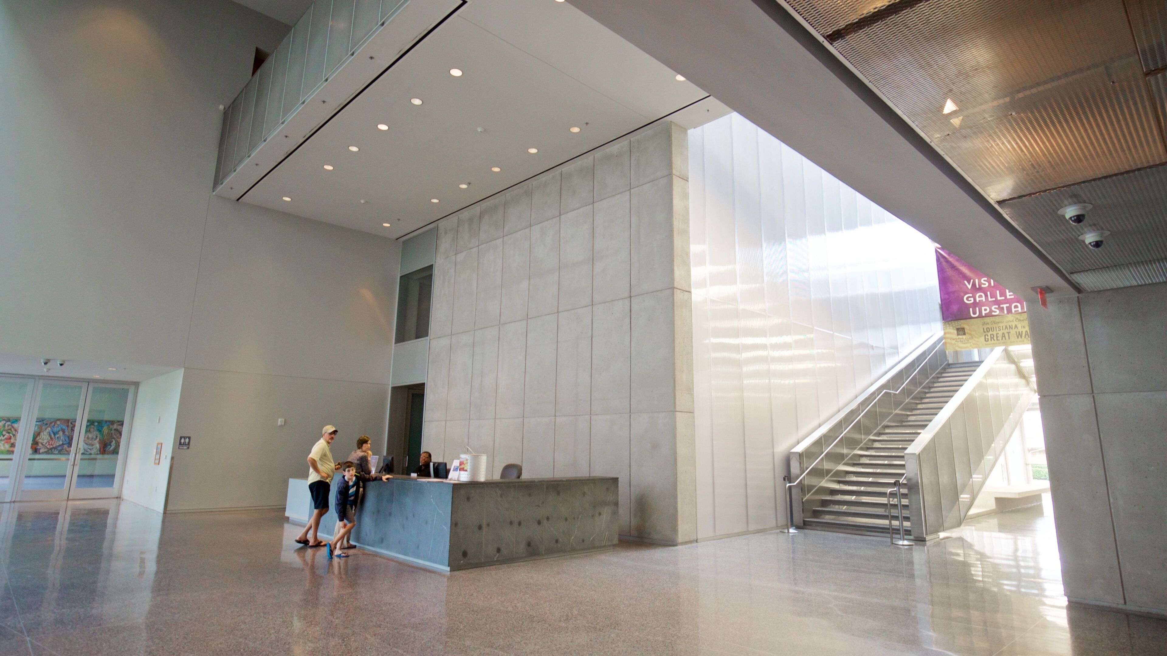 Capitol Park Museum showing interior views as well as a family