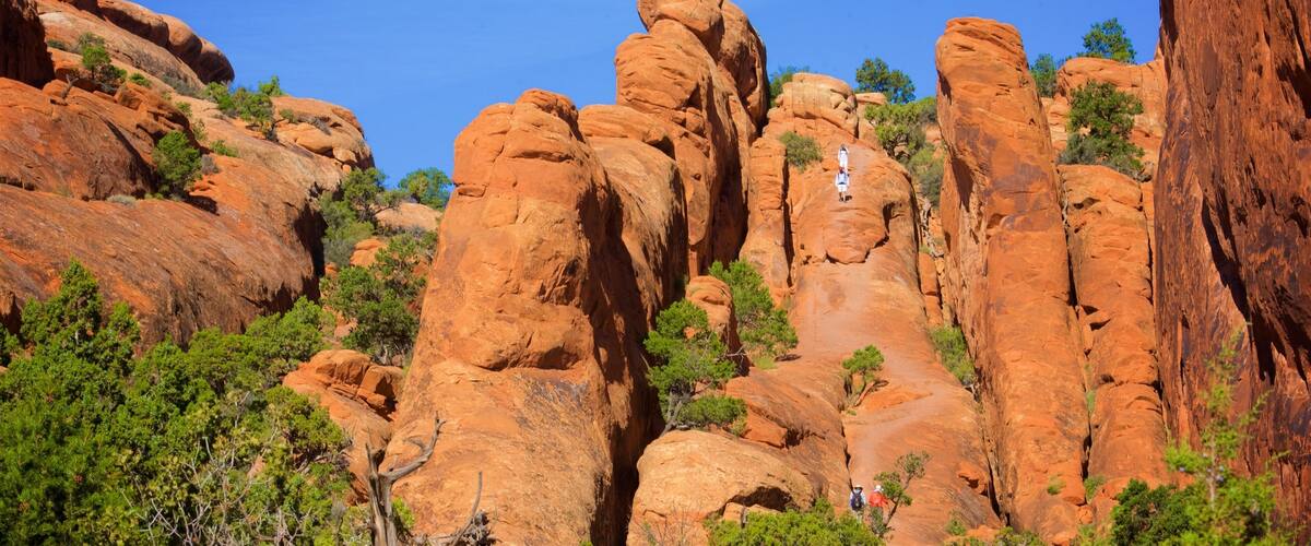 Moab johon kuuluu rauhalliset maisemat, maisemat ja patikointi tai kävely