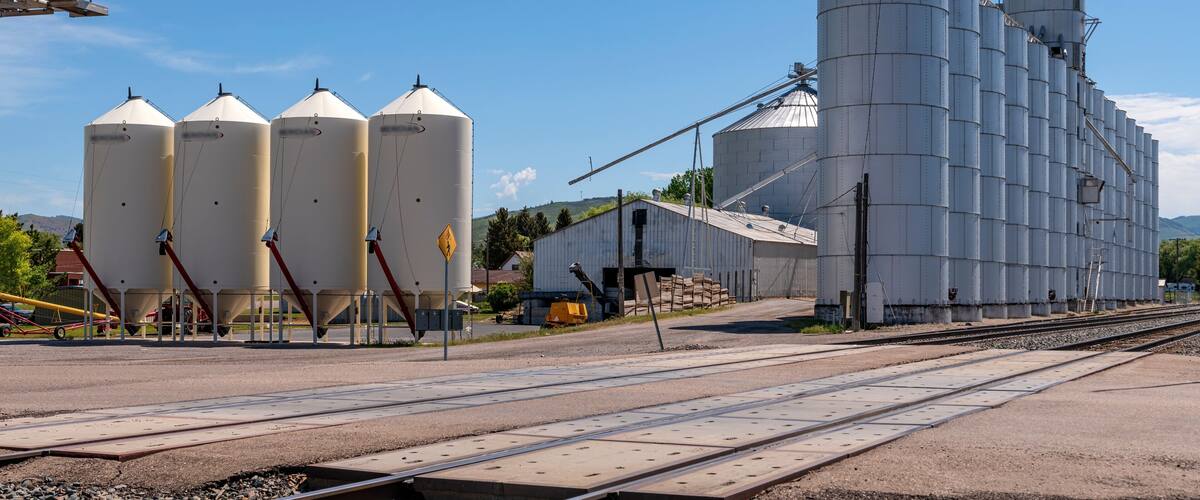 Grain elevators and storage facility Idaho state;