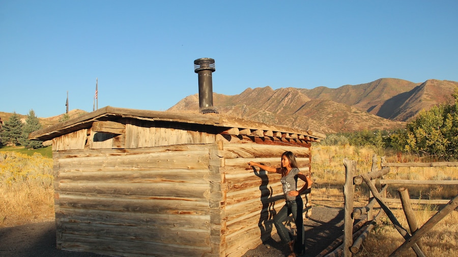 Woman at Pony Express National Historic Trail, Salt Lake City, Utah
