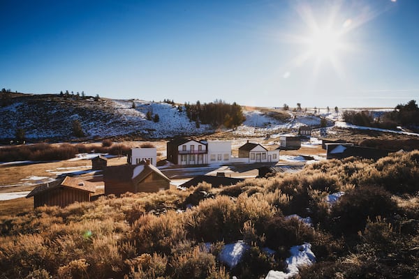 View of ghost town of South Pass City