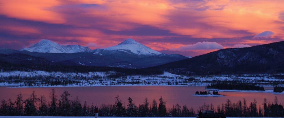 Beautiful sunset in December before the Lake froze over.