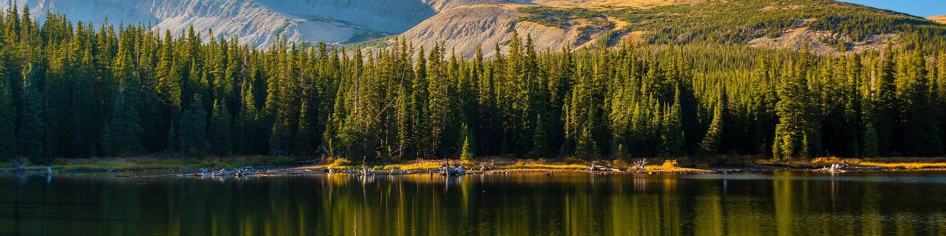 Long Lake in the Brainerd Lake Recreation Area above Ward, Colorado on a Sunny Day