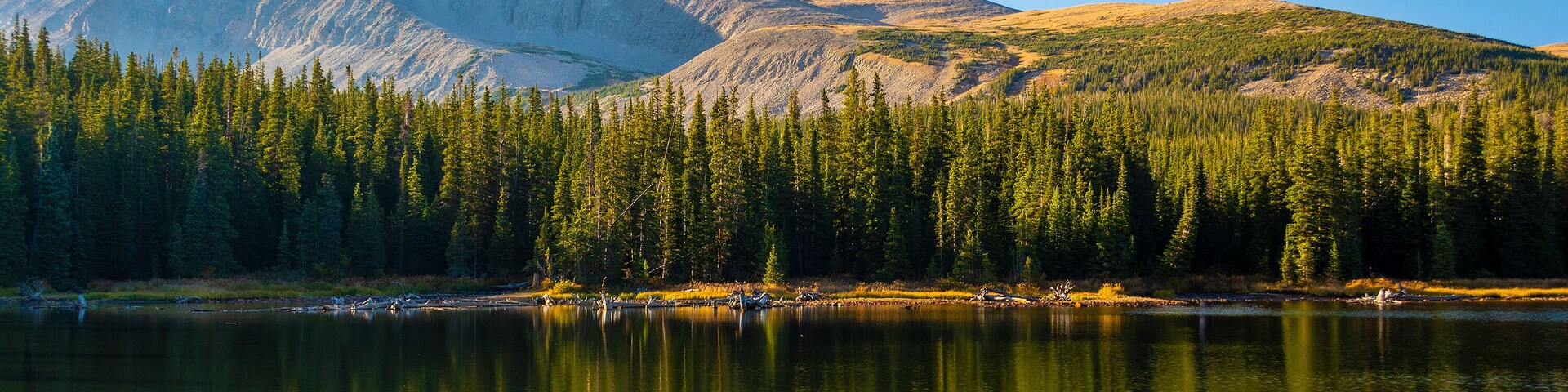 Long Lake in the Brainerd Lake Recreation Area above Ward, Colorado on a Sunny Day