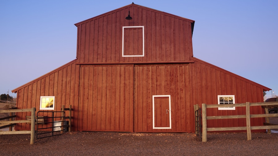 Old Red Barn at the Lakewood Heritage Center, Colorado.