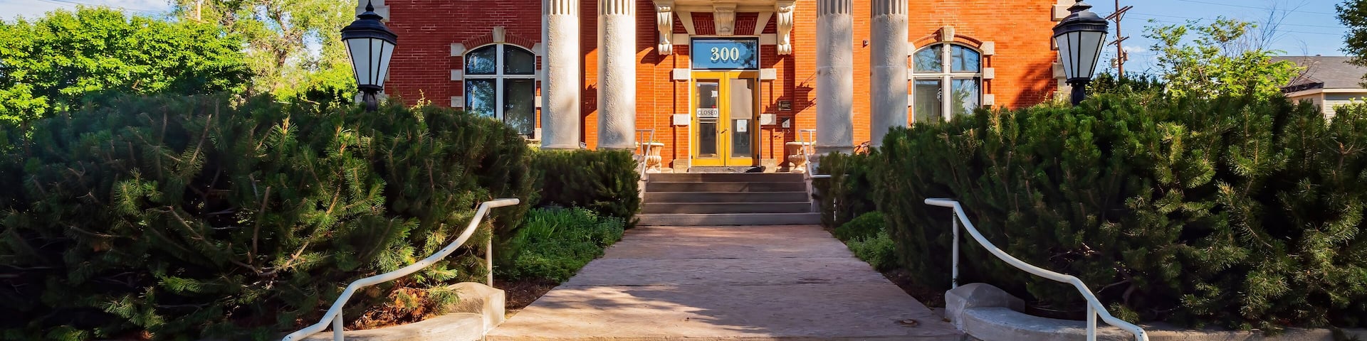 Exterior view of the Historic Governors' Mansion of downtown Cheyenne