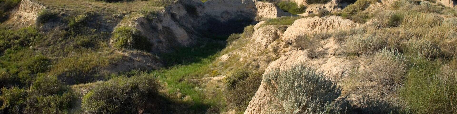 Scotts Bluff National Monument showing tranquil scenes, landscape views and mountains