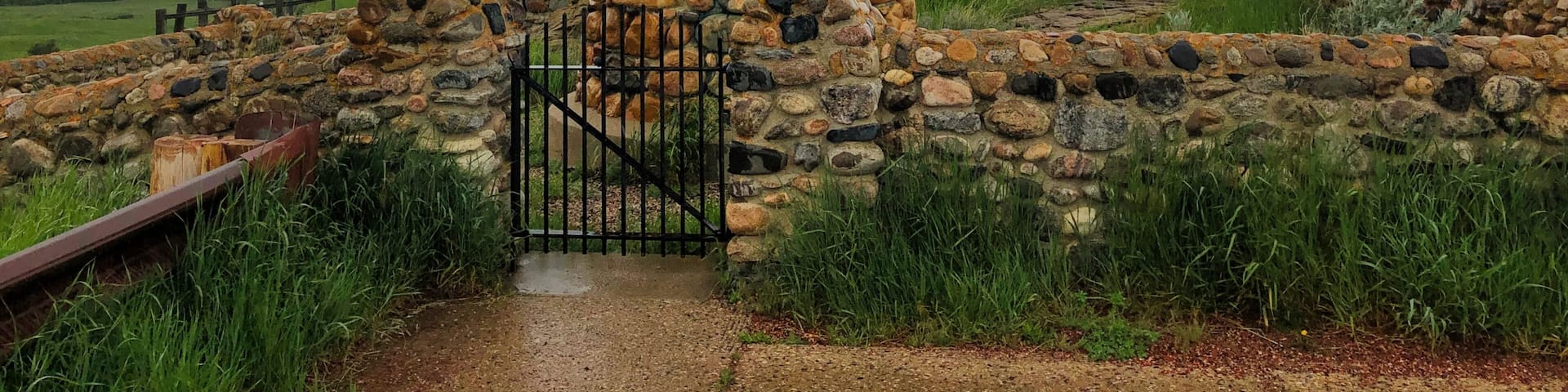 Memorial At Fort Phil Kearny Historic Site in Wyoming.