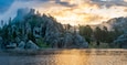Sunrise from Sylvan Lake in Custer State Park - South Dakota