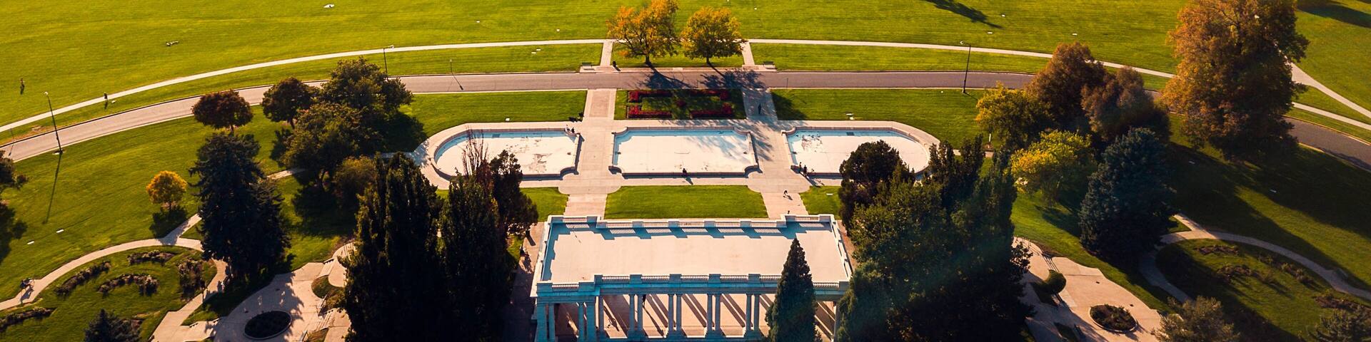 Cheesman Park aerial view