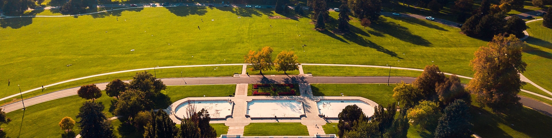 Cheesman Park aerial view