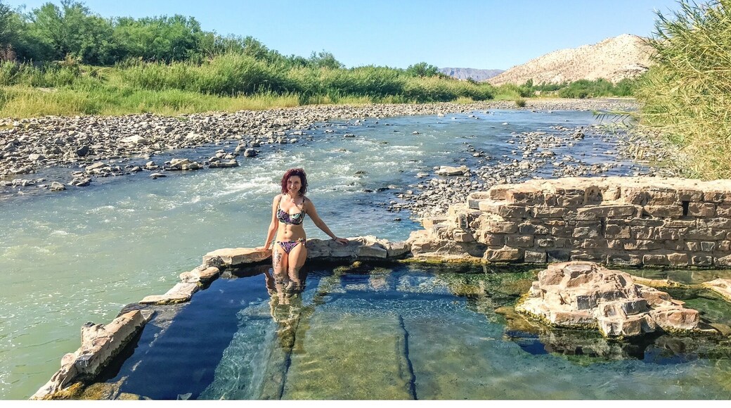 After a long weekend of full day hikes up to the second highest peak in Texas, a soak in the hot springs is all you need to recover. Blue sky above, blue Rio Grande, and blue spring water all around you! When you get too hot in the springs, you can always dip into the cold Rio Grande on the other side of the wall - just be careful you don't accidentally end up in Mexico!
#blue #waterlust #bigbend #nationalpark #bigbendnationalpark #hotsprings #texas #iphone6s #iphoneography #riogrande #hiking #camping