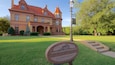 Overholser Mansion which includes signage, a park and heritage elements