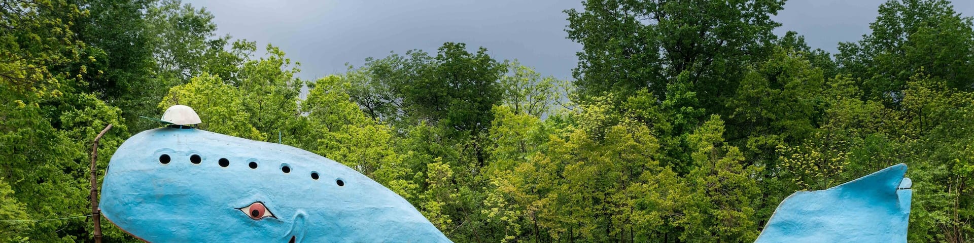 Route 66 - Catoosa, OK: Route 66 roadside attraction completed in 1972 as a swimming hole.