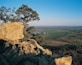 View from Petit Jean Mountain of surrounding countryside, Petit Jean State Park, Arkansas, USA