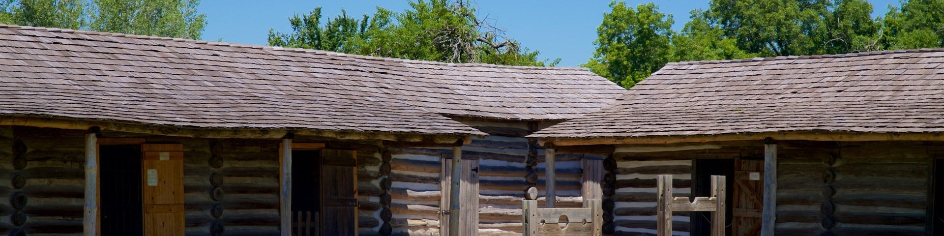 Fort Gibson Historic Site que inclui elementos de patrimônio