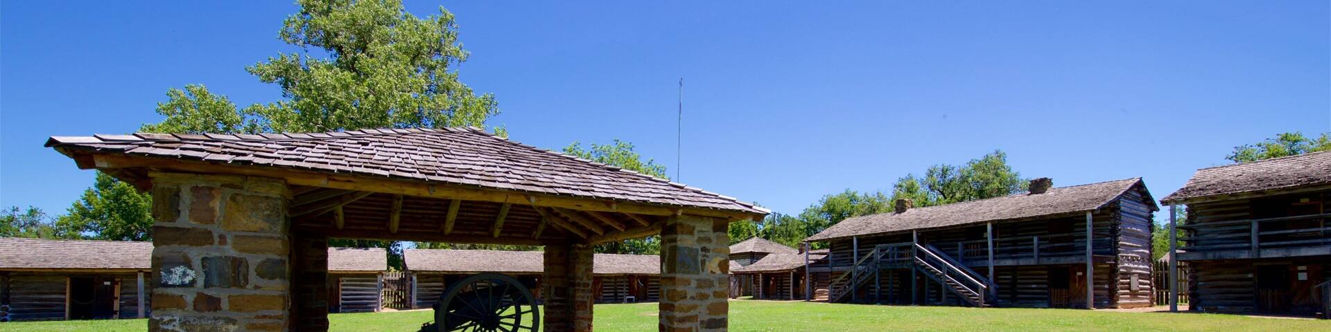Fort Gibson Historic Site 表示 ミリタリー アイテム と 遺跡・遺産