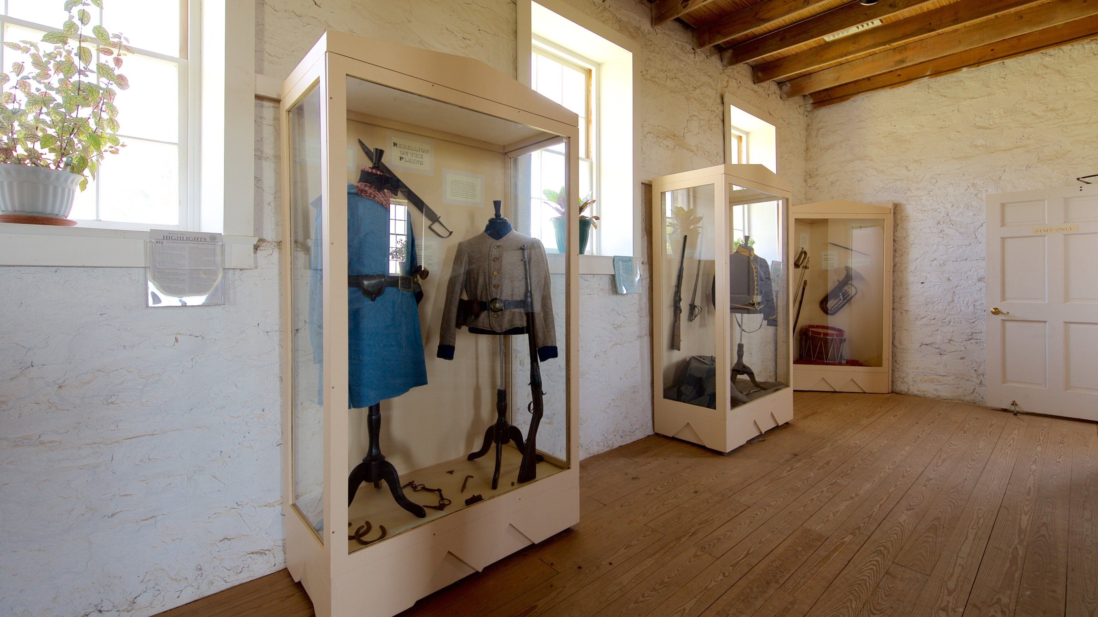 Fort Gibson Historic Site showing interior views and heritage elements