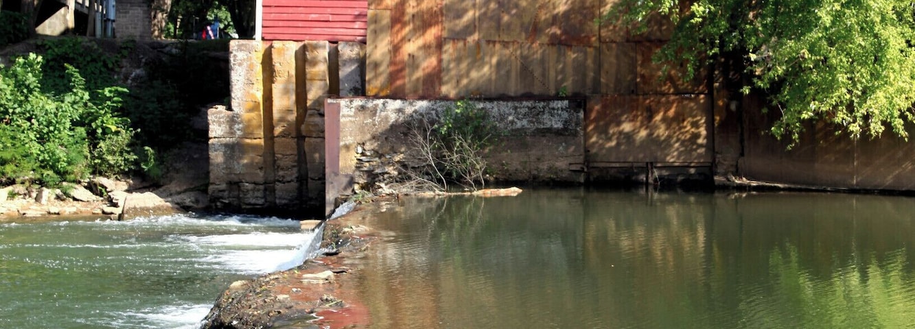 War Eagle Mill is a working grain mill.  You can purchase their products here at the mill or through their website.  They also have a restaurant on the top floor, Bean Palace, serving traditional country cooking. This gorgeous country setting is home to a giant craft fair in the spring and fall.