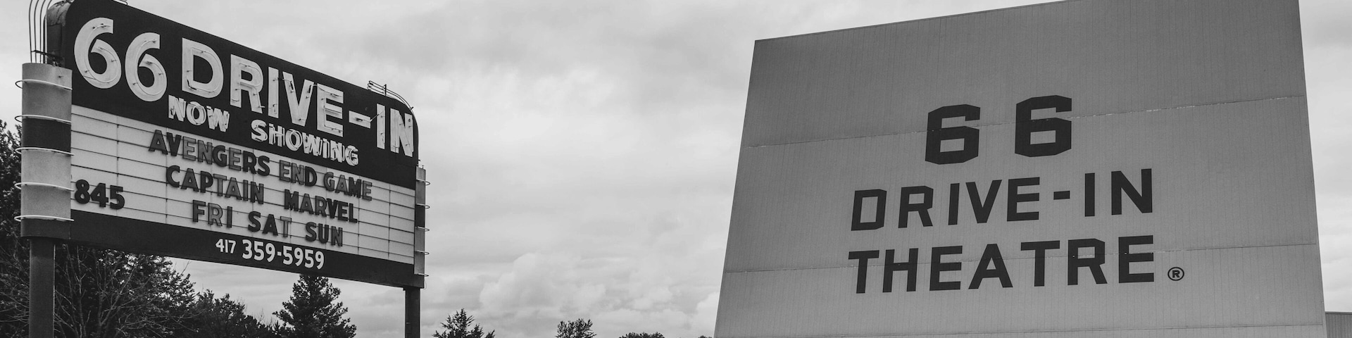 Route 66 - Carthage, MO:  66 Drive in opened in 1949.  Closed in 1985 but renovated and reopened in 1998.