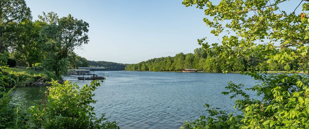 Lake Taneycomo featuring a lake or waterhole