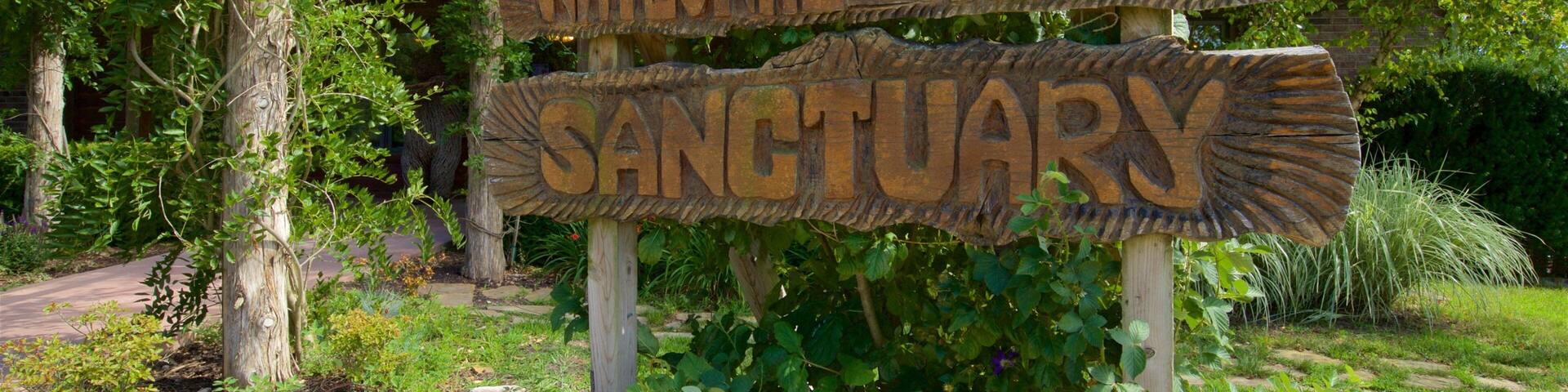 National Tiger Sanctuary featuring signage