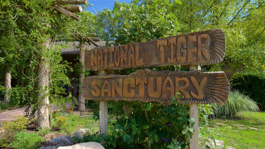 National Tiger Sanctuary som inkluderer skilt