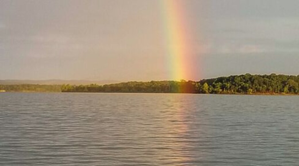 Just before sunset, and our night SCUBA dive off of Indian Point, we found the end of the rainbow... Now to dive the cove and find the pot of gold! This is Pride Month in the Ozarks 2019! #LifeAtExpedia