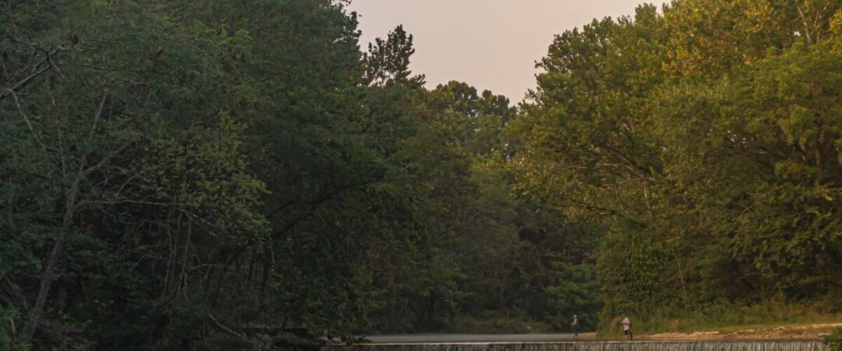 #Adventure
This place is called Montauk State Park in Salem MO. What makes this place special is all the fun you can have while visiting. You can camp, hike, fish, or just have a nice picnic with your significant other. In this photo I tried to capture the beauty of the area, and show an activity that you can do here. I like this place cause it is close to home.