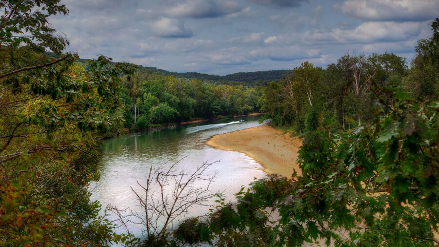 Chubb Hollow Trail Overlook the Current River at Big Spring Ozark National Scenic Waterway Van Buren Missouri