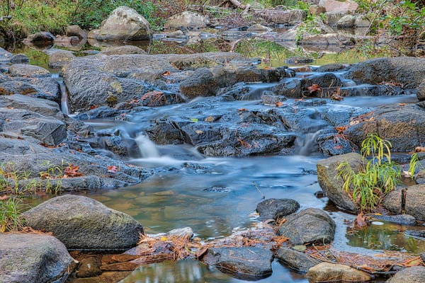 A long exposure shot of Pickle Creek in Hawn State Park, Ste. Genevieve, Missouri