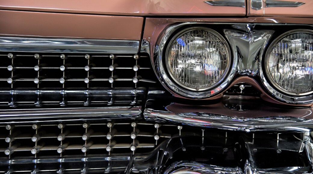 MUNICH, GERMANY - January 20 2020: German Technical Museum is world's largest museum for science and technology with many different technical fields, one of which are collection of classic cars.