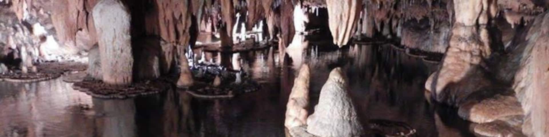 Lily Pad room in Onondaga Caves in Missouri. This is a beautiful room. If you enjoy spelunking, come here.