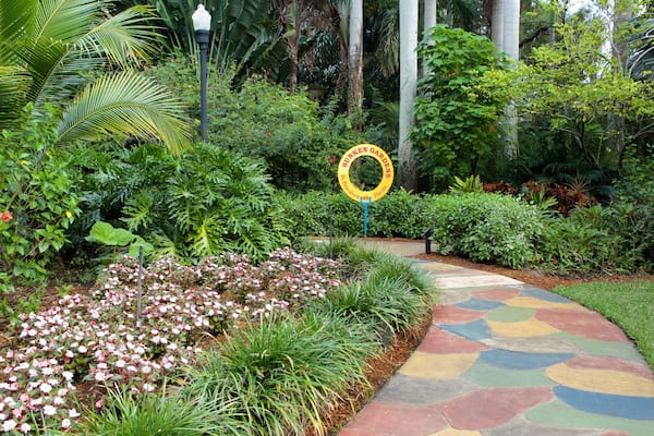 Sunken Gardens das einen Garten